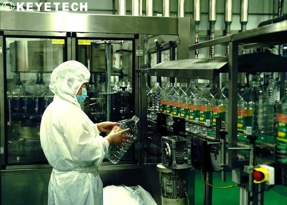 Система визуального контроля бутылки масла с модулем сбора информации