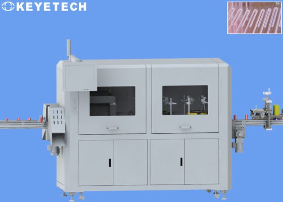 Машина для инспекции соломинок для напитков в рулонной упаковке с устройством этикетирования